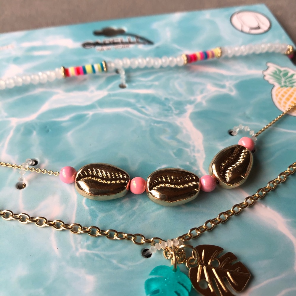 Set of 3 ~ Tropical Layered Necklaces